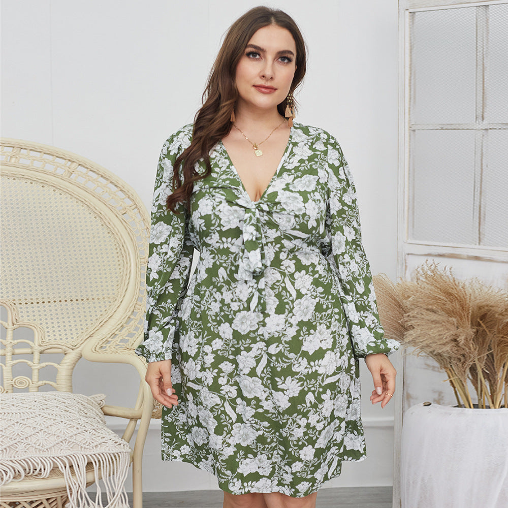 Design Plus Size Fashionable Casual Dress - Mubimart -  