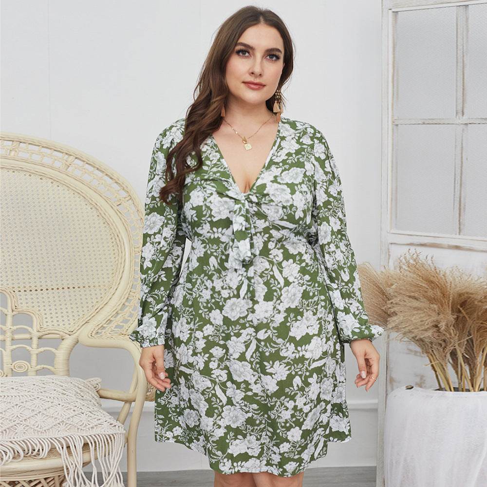 Design Plus Size Fashionable Casual Dress - Mubimart