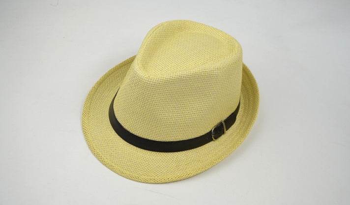 Summer hats men's summer casual trend hat female outdoor trip sunshade straw straw hats - Mubimart