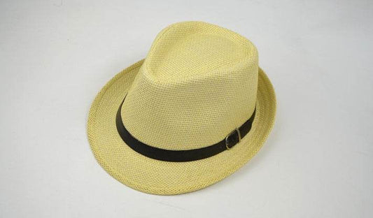 Summer hats men's summer casual trend hat female outdoor trip sunshade straw straw hats - Mubimart