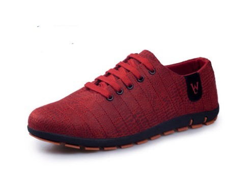 Mens Casual Fashion Low Lace-up Canvas Shoes Flats