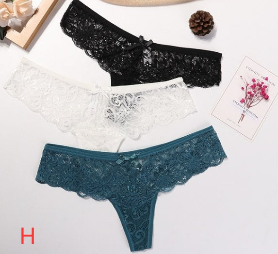 Woman Sexy Lace Thong - Mubimart -  