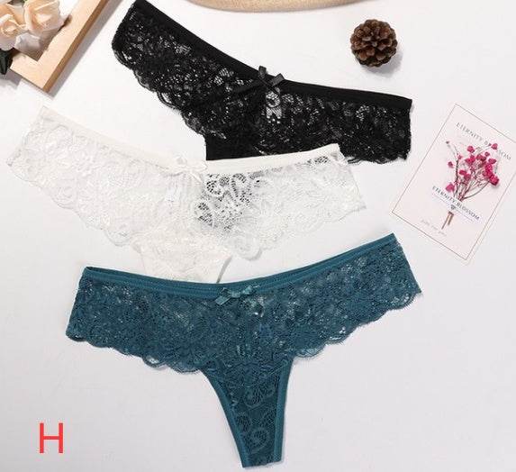 Woman Sexy Lace Thong - Mubimart