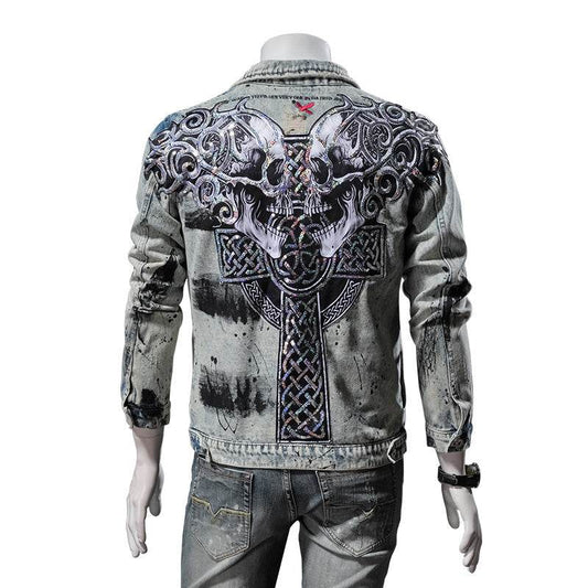 Retro denim jacket - Mubimart