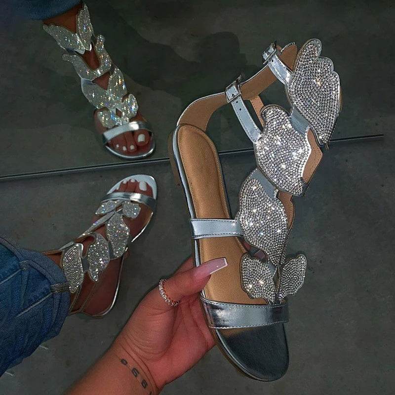 Flat Butterfly Sandals - Mubimart