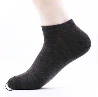 Spring and summer cotton socks men's sports deodorant boat socks cotton solid color short tube men's socks socks - Mubimart -  