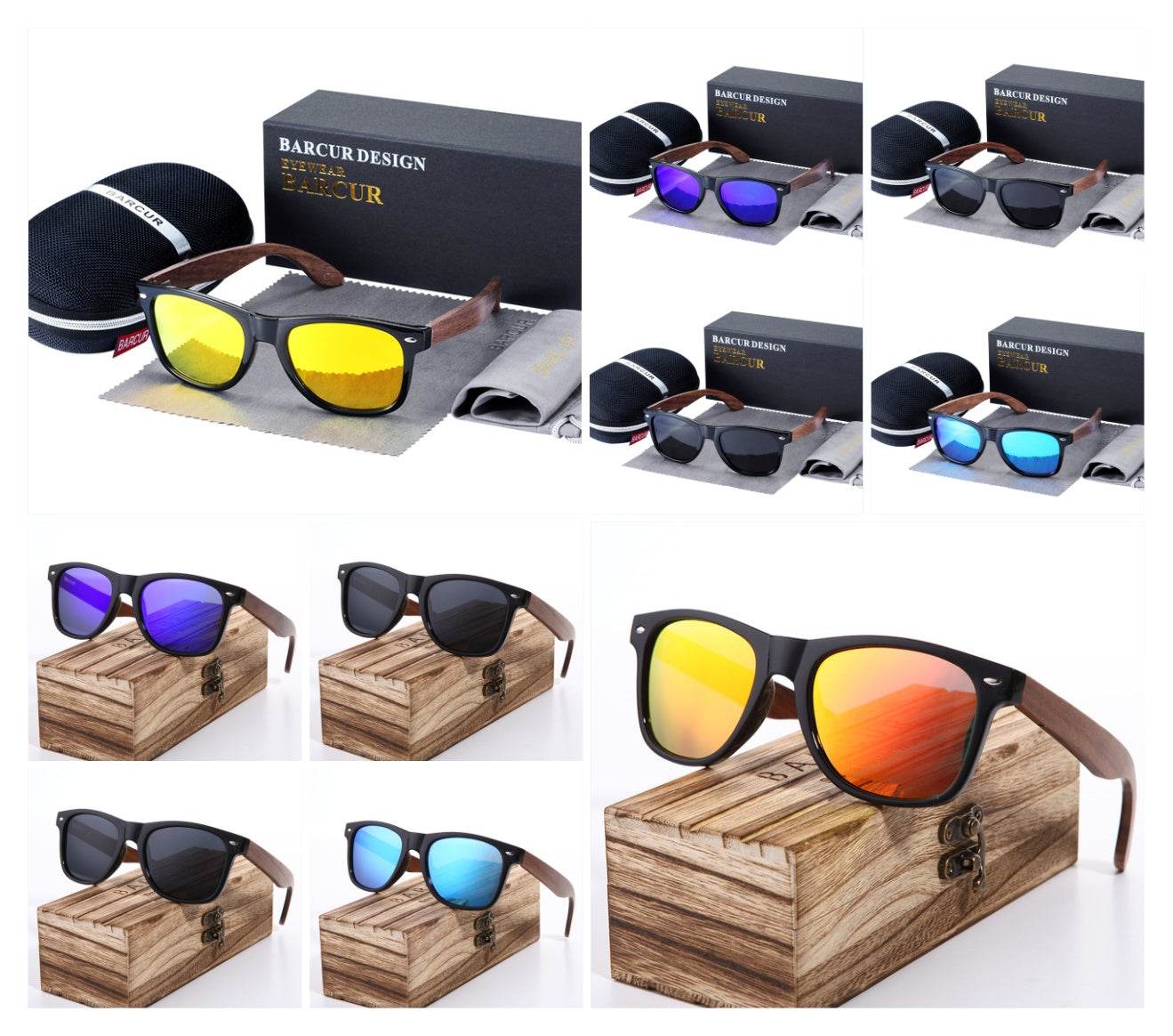 Wood Sunglasses Polarized Men Glasses for men - Mubimart