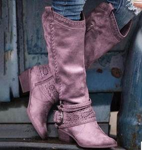 Martin boots, women's medium boots, Knights' boots - Mubimart