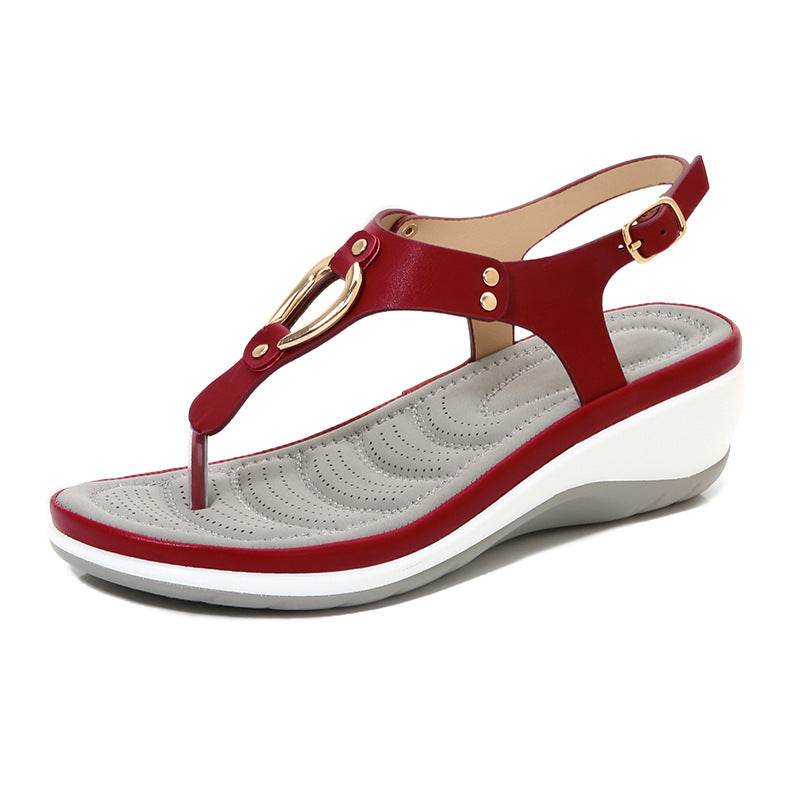 New wedge heel sandals - Mubimart