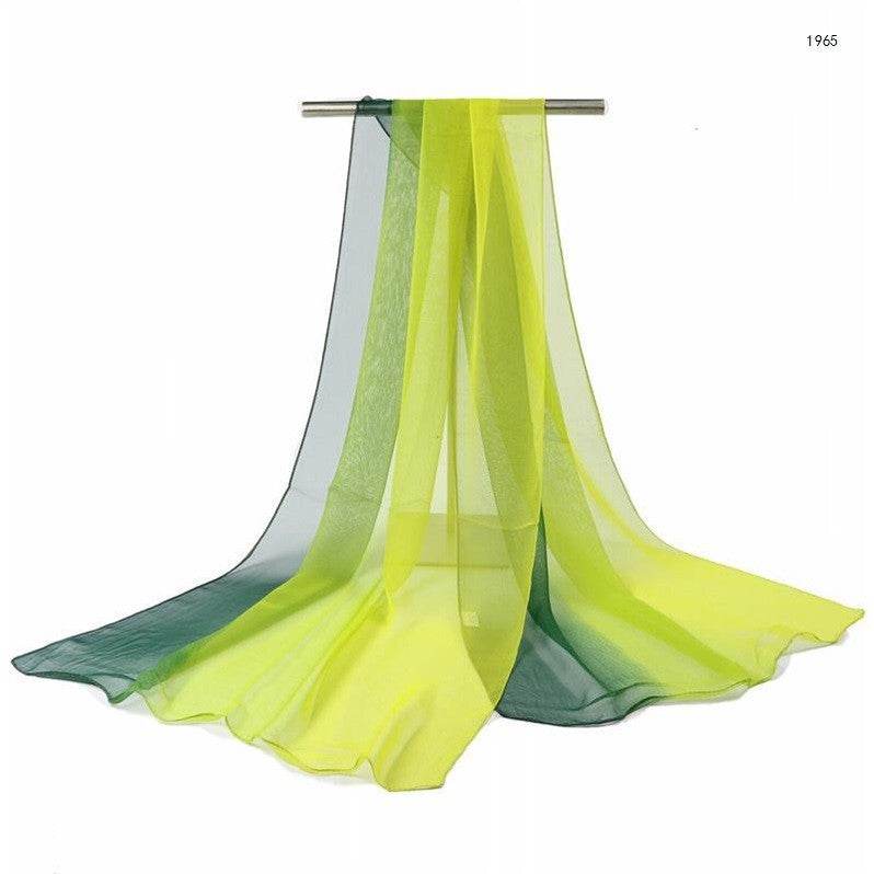 Gradient silk shawl - Mubimart