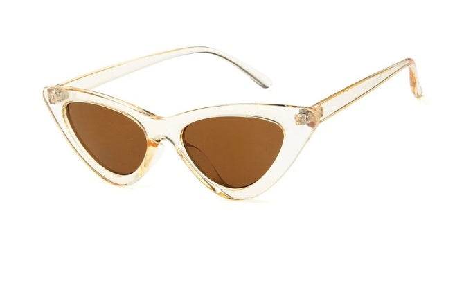 Retro Triangle Cat-eye Sunglasses - Mubimart