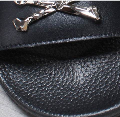 Leather slipper - Mubimart