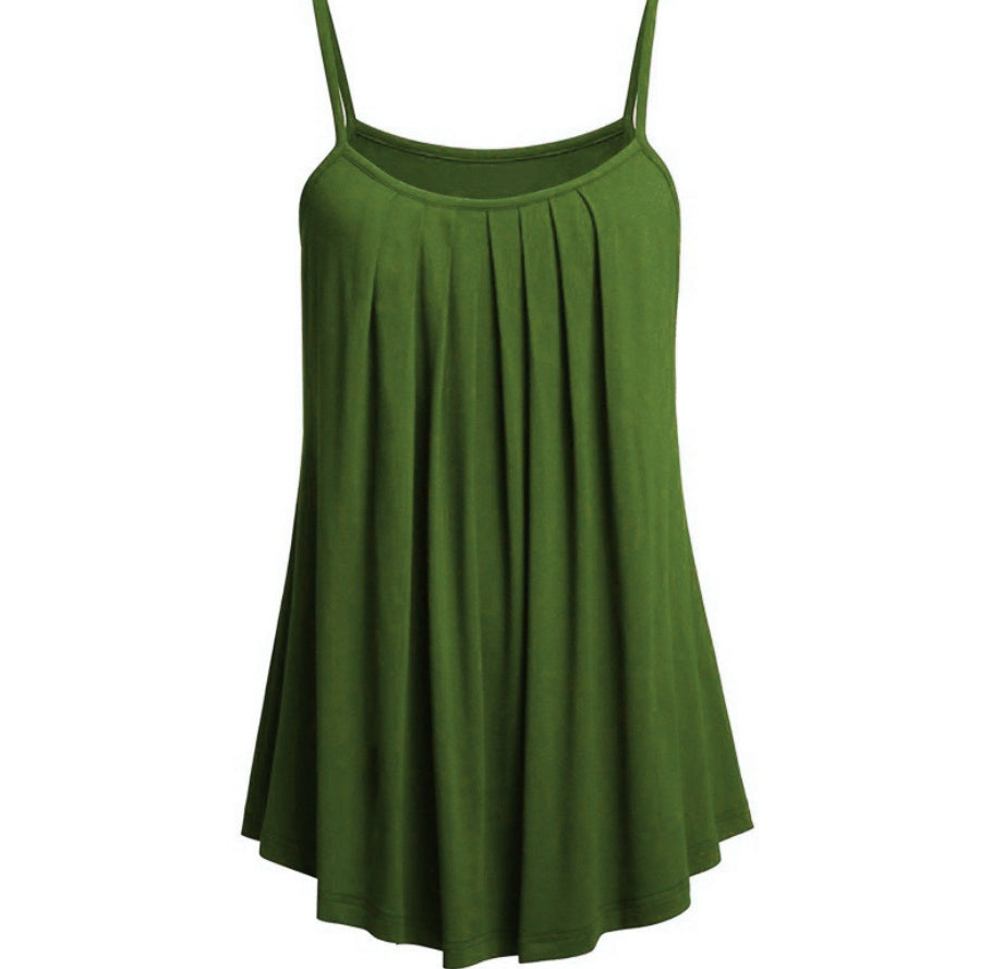 Camisole pleated skirt - Mubimart -  