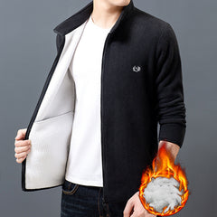 Men's plus fleece thick polar fleece jacket