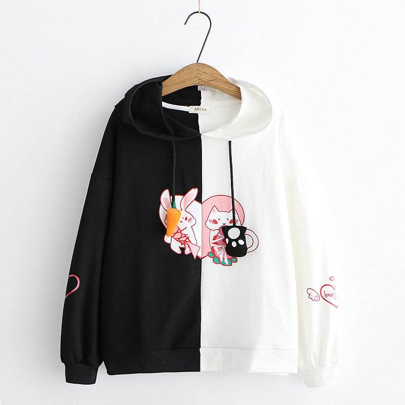 Hooded pullover sweater - Mubimart