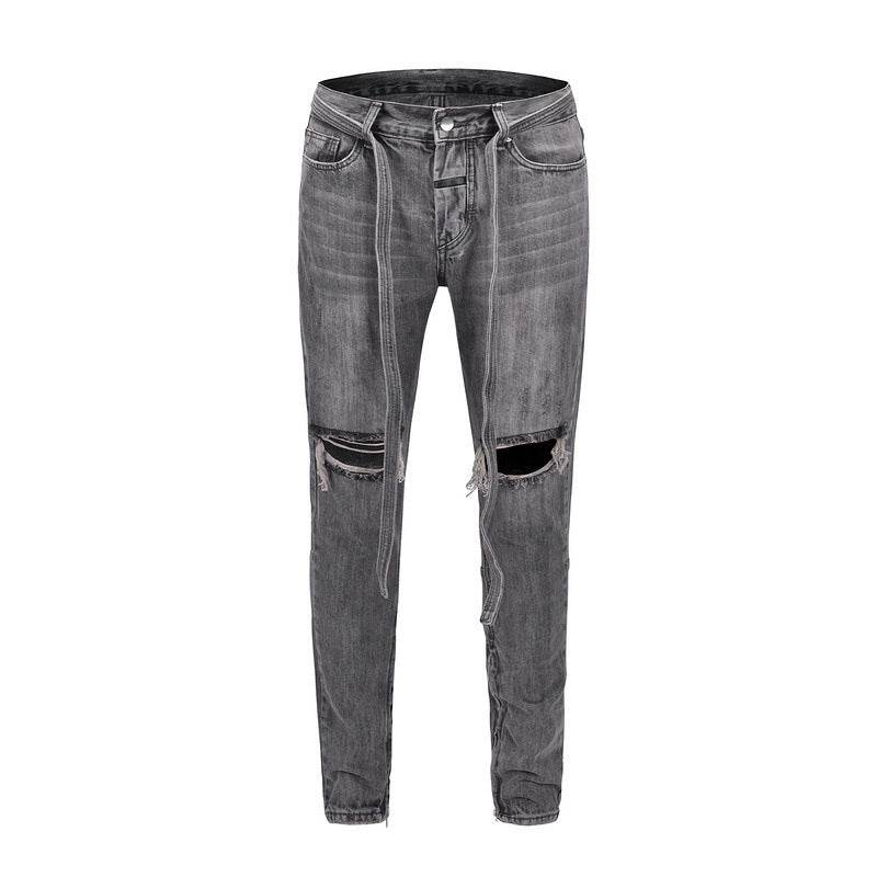 Ribbon jeans - Mubimart