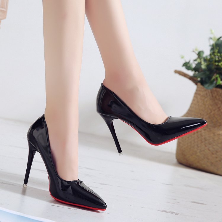 Pointed pumps high heels work shoes