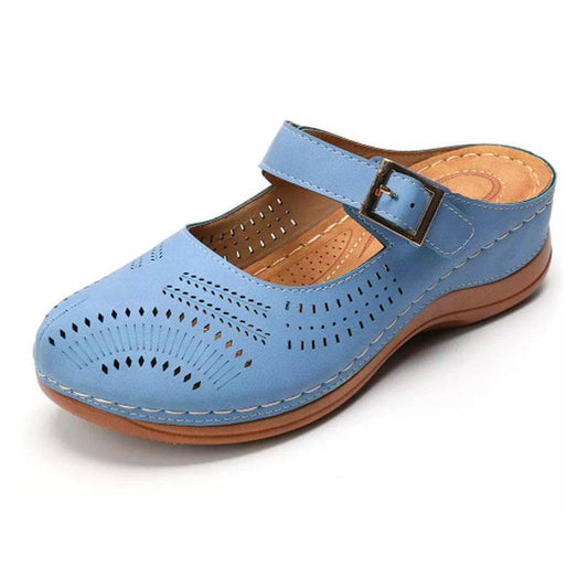 Vintage wedge heel slippers - Mubimart