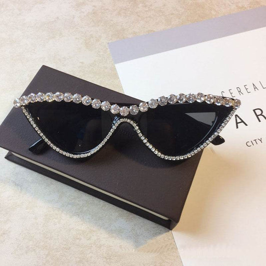 Luxury Diamond Cat Shades Sunglasses Women - Mubimart