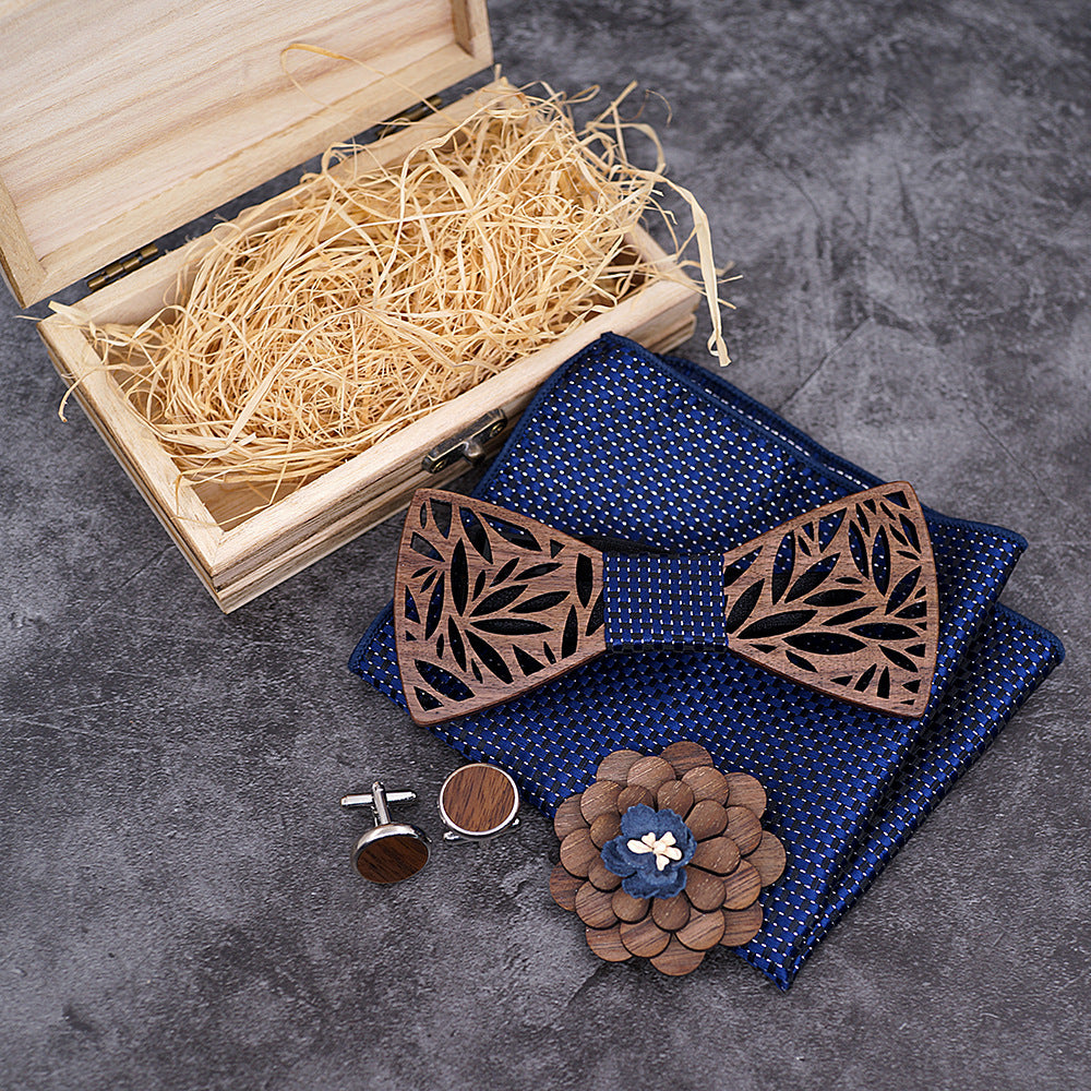 Wooden bow tie