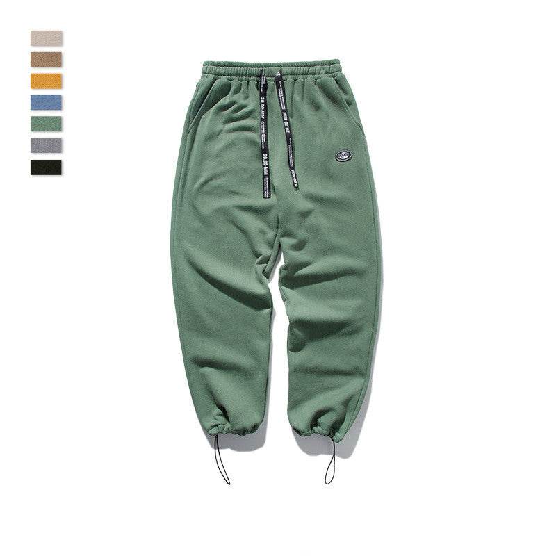 Men's drawstring knit stretch sweatpants - Mubimart