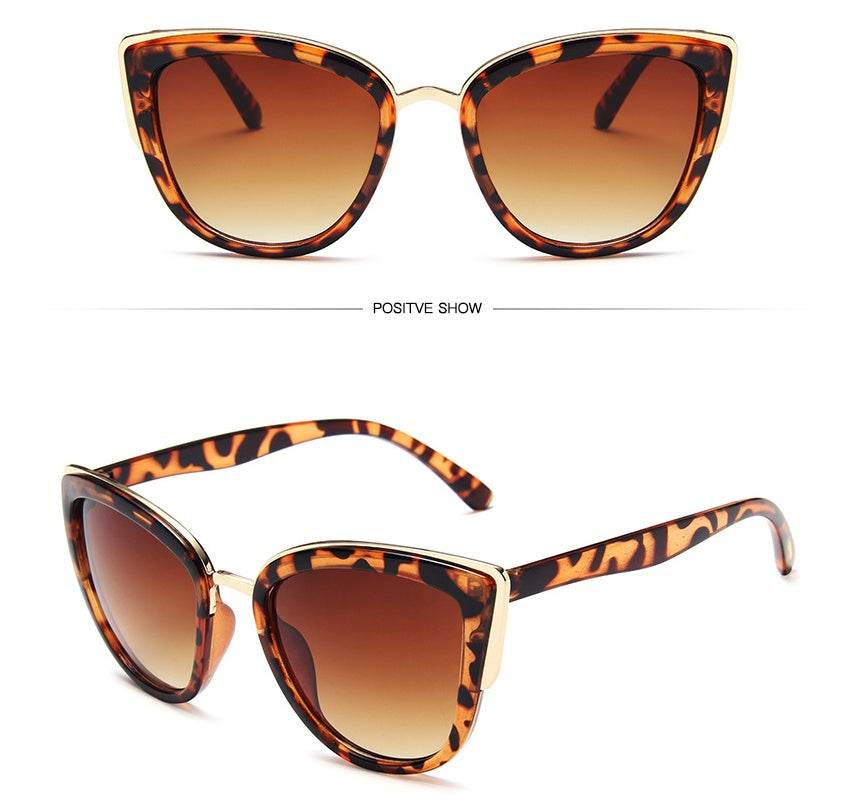 Ladies retro cat eye sunglasses - Mubimart