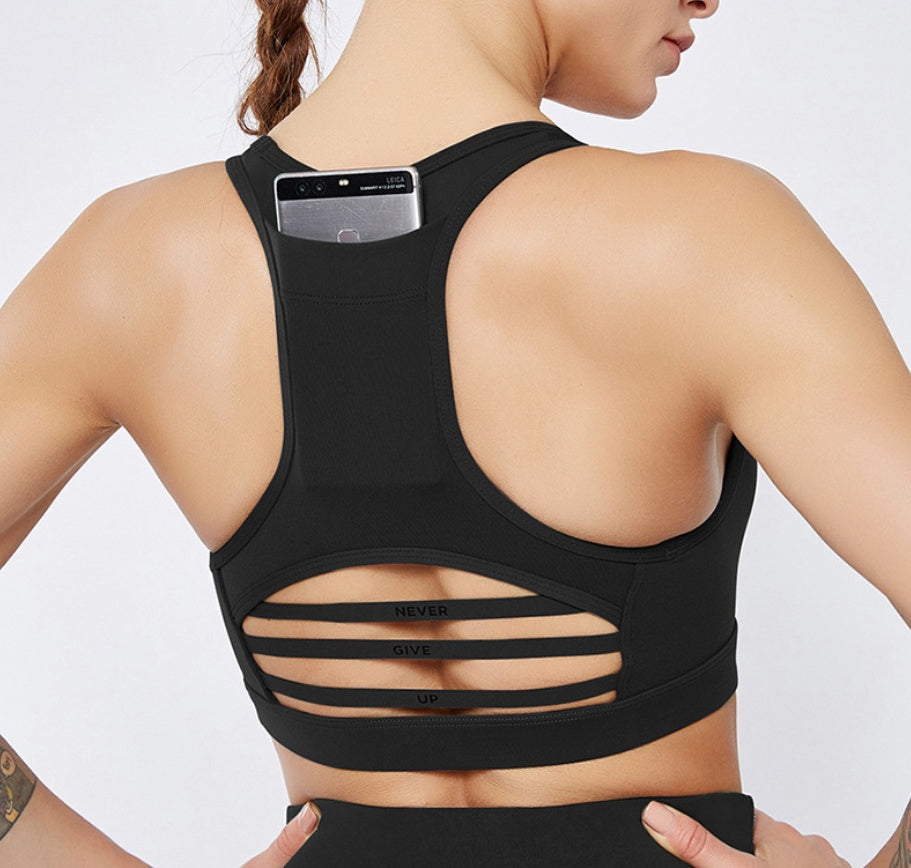 Back pocket sports bra - Mubimart -  