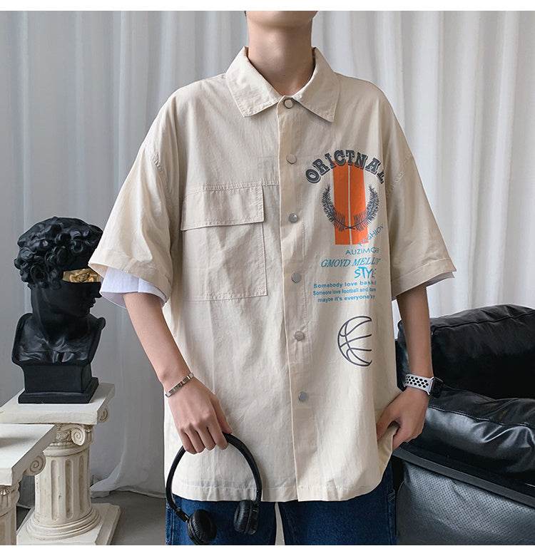 Japanese tooling shirt jacket - Mubimart