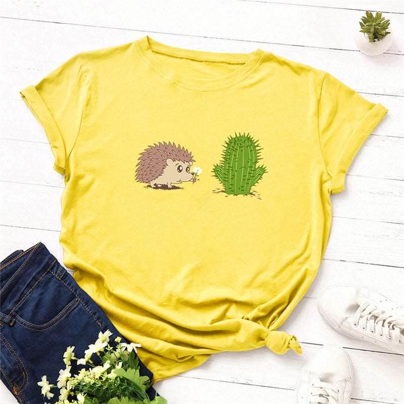 100% Cotton Ladies T-Shirt Plus Size High Quality Summer T-Shirt S-5XL - Mubimart