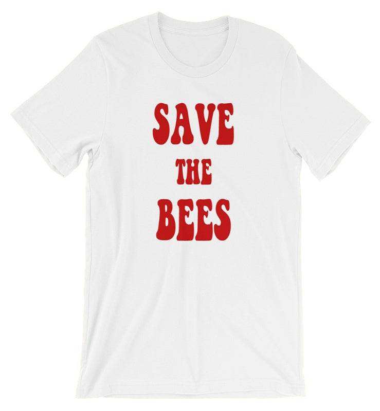 Save the bees funny t shirt women be kind shirt graphic tees - Mubimart