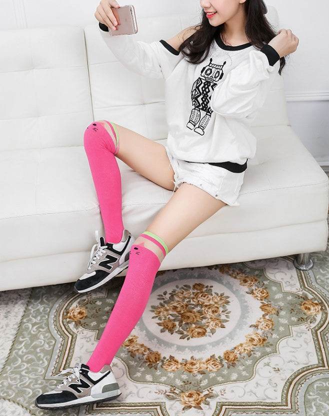 Cat Knee Socks - Mubimart