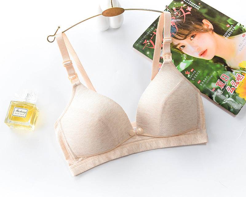 Wirefree Breastfeeding Maternity Bra - Mubimart
