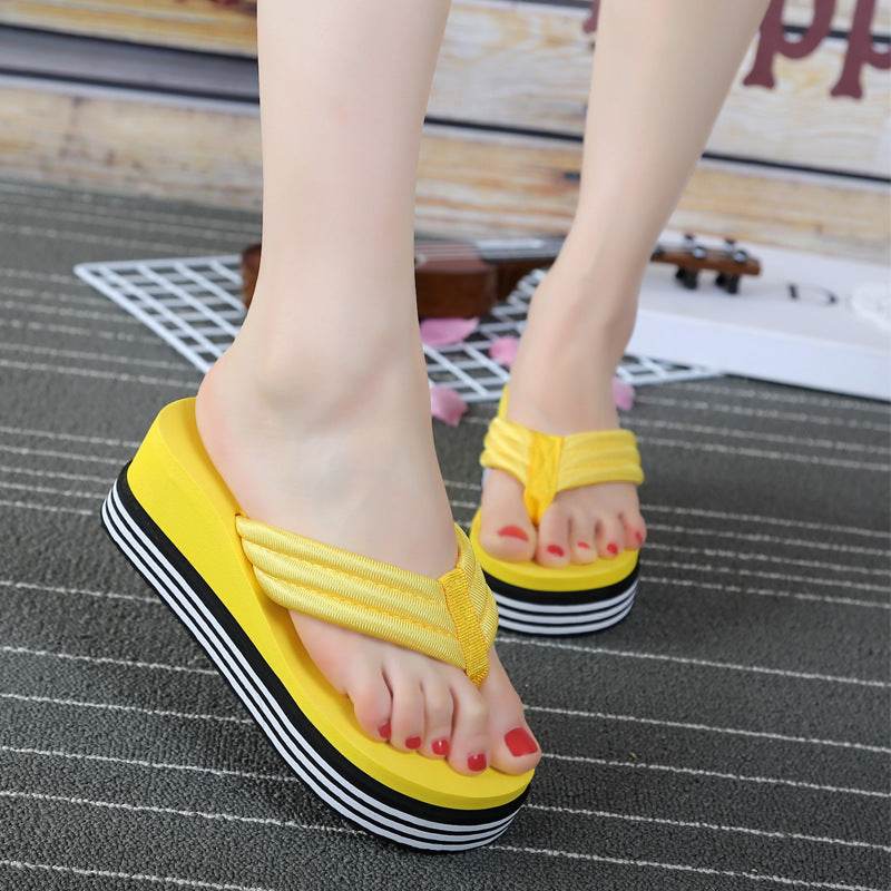Thick bottom flip flops - Mubimart