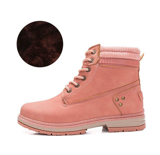 Martin boots women plus velvet - Mubimart