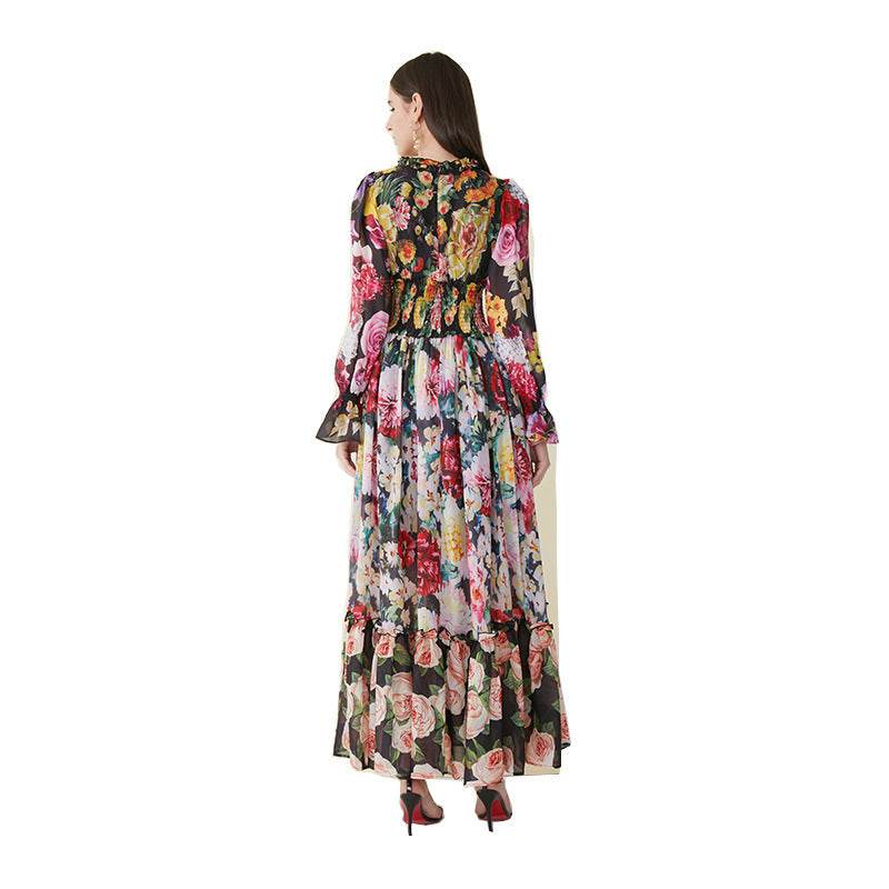 Printed dress maxi - Mubimart