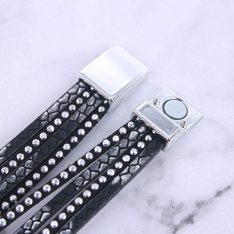 Multiple Layers Crystal Charm Bracelet For Women - Mubimart