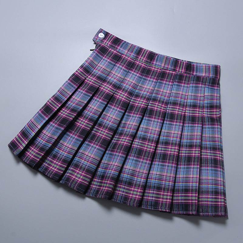 New Women's Plaid Pleated Skirt Skirt Women - Mubimart