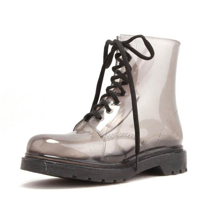 Transparent glitter rain boots - Mubimart