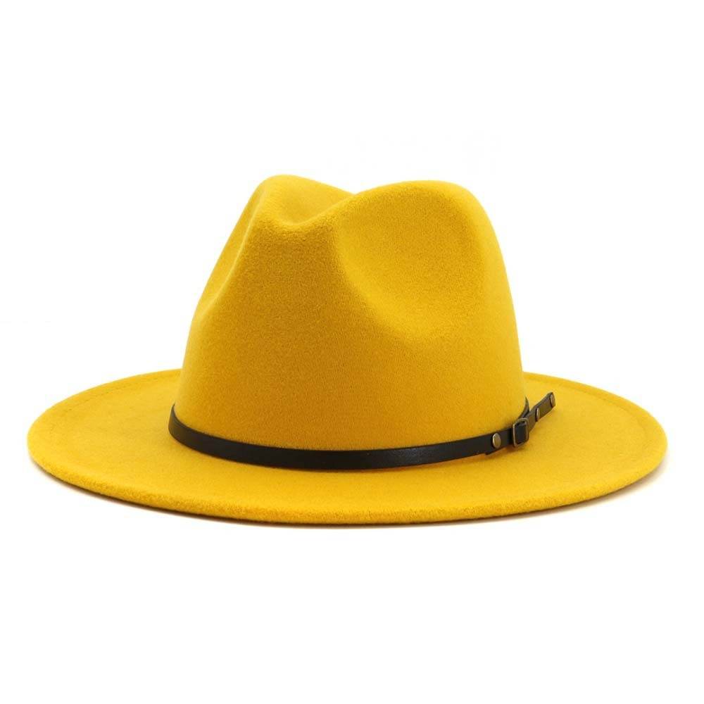 Automne et Hiver Laine Chapeau De Fedora De Mode Femme En Laine chapeau haut-de-forme Noir Chapeau Rouge Fedora Hommes L'église Panama Sombrero Chapeau - Mubimart