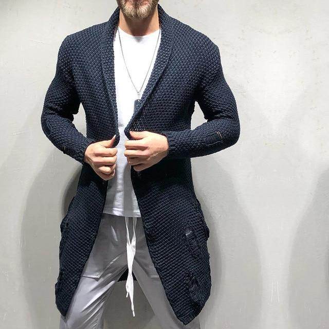Men's knitted cardigan - Mubimart