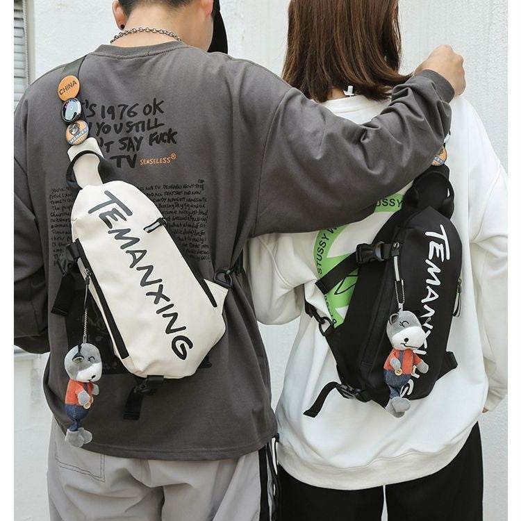 Chest Sports Student Shoulder All-match Boys Waist Bag Crossbody Small Female Messenger Bag Men - Mubimart
