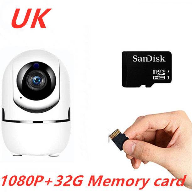 1080P Home Security Surveillance Auto Tracking Camera US Plug - Mubimart