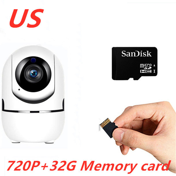 1080P Home Security Surveillance  Auto Tracking Camera US Plug - Mubimart -  