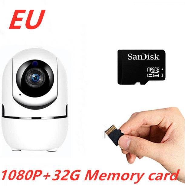 1080P Home Security Surveillance Auto Tracking Camera US Plug - Mubimart