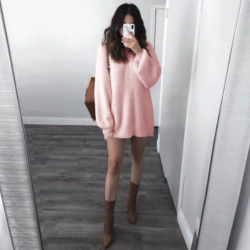 Plus-size casual sweater - Mubimart