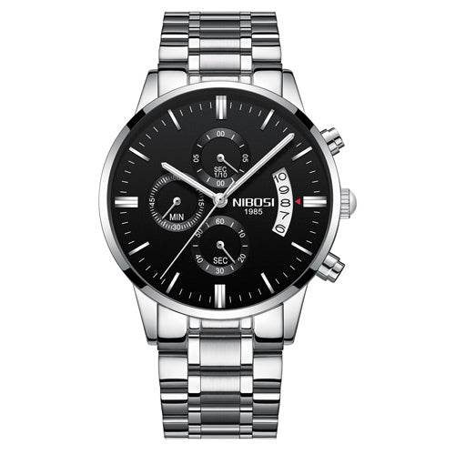 Men Watch Chronograph Sport Mens Watches Top Brand Luxury Waterproof Full Steel Quartz Gold Clock Men Relogio Masculino - Mubimart