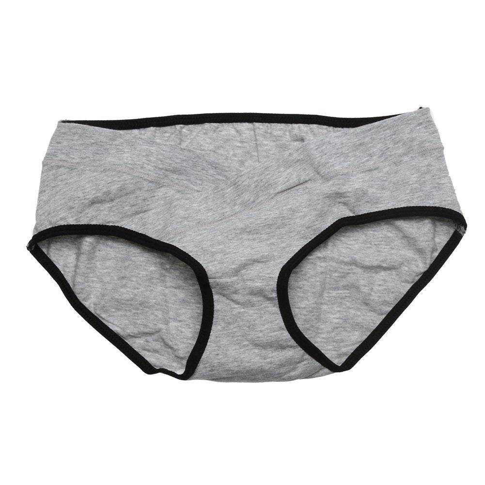 Soft Cotton Belly Support Panties for Pregnant Women Maternity Underwear Breathable V-Shaped Low Waist Panty - Mubimart