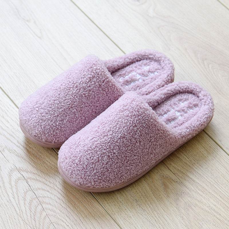 Winter cotton slippers women indoor home - Mubimart