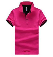 Mens Stand Collar Polo Shirt