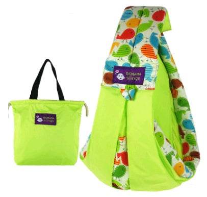 Cotton breathable sling baby carrier baby bag back pocket - Mubimart